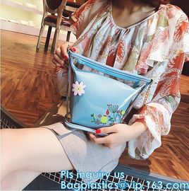 shopping bag plastic bag sizes standard promotional shoulder bag waterproof, Tote Bag Fashion Pvc beach bag, tote, handy supplier