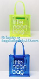 OEM service transparent handle recyclable pvc packing bag, Handle Carry Plastic Cooler Bag PVC Wine Bag, shopping bag wi supplier