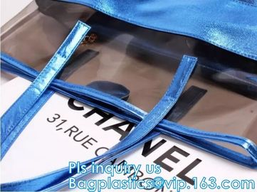 Shinning PVC Metal Chain Girls Fashion Mini Handbags, Fashionable Women PVC tote bags jelly candy handbag, tote shopper supplier