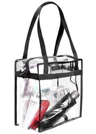 Reusable die cut handles promotional plastic bag, Promotional Items Transparent PVC Clear Bag, Promotional Cosmetic PVC supplier