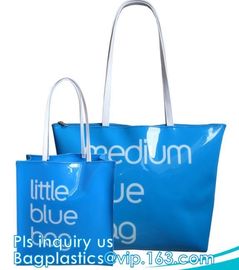 summer laser shoulder bag fashion transparent PVC tote handbag with chain, Waterproof Transparent Shoulder Bag with Cosm supplier