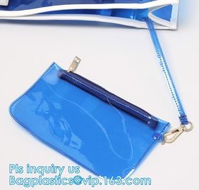 plastic handle shoulder shiny pvc shopping bag, Vanity Bag PVC Crossbody Bag Fashion Woman Messenger Shoulder Bag, shopp supplier