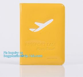 New Arrival Plastic PVC Passport cover, Fashion journey 3D PVC synthetic leather travel map passport cover, passport pac supplier