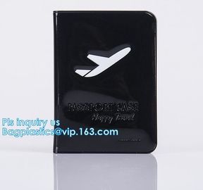 Promotional Customized color PVC travel Passport Cover, Ticket Holder Travel Plastic Pvc Passport Cover, Eco-friendly pv supplier