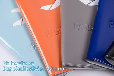 Custom Passport Holder PVC Passport Cover, passport cover PVC leather card holder plastic ticket holder, pack, passport supplier