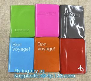 Custom Passport Holder PVC Passport Cover, passport cover PVC leather card holder plastic ticket holder, pack, passport supplier