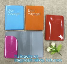 Custom Passport Holder PVC Passport Cover, passport cover PVC leather card holder plastic ticket holder, pack, passport supplier