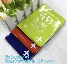 Custom Passport Holder PVC Passport Cover, passport cover PVC leather card holder plastic ticket holder, pack, passport supplier