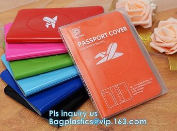 Custom Passport Holder PVC Passport Cover, passport cover PVC leather card holder plastic ticket holder, pack, passport supplier