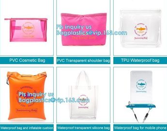 fashion pvc mirror vinyl shopping bag with printing, Recyclable Durable Clear PVC Shopping Bag with Button Closure, tote supplier