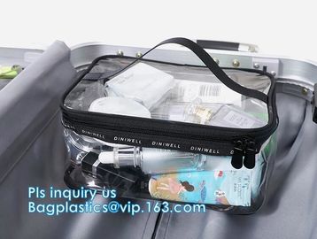 Make up beauty cosmetic bag travel pvc zipper bag for travel cosmetic packaging, Vinyl Travel Bag Foldable Organizer Duf supplier