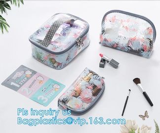 wholesale makeup bag travel pvc zipper bag, Organic Plastic PVC Bags Travel Cosmetic Bag seal Toiletry Zip Pouch, drawst supplier