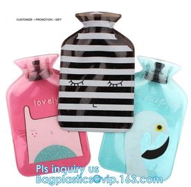 Winter Outdoor Pvc Hot Water Bottle Bag, pvc hot water bag fomentation, Water Bottle Ice Bag With Knitted Covers, water supplier