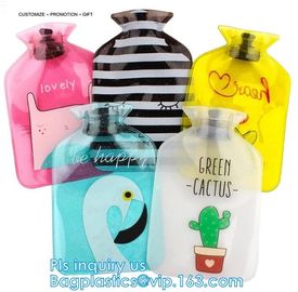 Winter Outdoor Pvc Hot Water Bottle Bag, pvc hot water bag fomentation, Water Bottle Ice Bag With Knitted Covers, water supplier