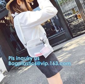 Stadium Purse PVC Handbag Chain Crossbody Bag, holographic transparent pvc handbag korean crossbody jelly bag, Travel ma supplier