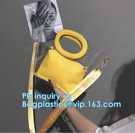 tote bag pu waterproof beach package handbag, Colorful PVC PU Handbag For Woman, Beach Bag Women Handbag With Cotton Rop supplier