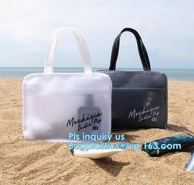 cosmetic mesh zipper bag for promotional gifts and cosmetics, Nylon Mesh Makeup Cosmetic Bag Clear Mesh Make up Cosmetic supplier