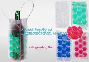 oem produced cooler pvc wine bag, ice bag for wine bottle/ PVC ice bag, bottle cooler dry ice bag for bar, restaurant supplier