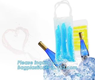 oem produced cooler pvc wine bag, ice bag for wine bottle/ PVC ice bag, bottle cooler dry ice bag for bar, restaurant supplier