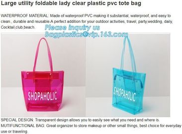 Plastic Bag OEM Custom PVC PP Printed Plastic Shopping Bag, poly packaging bag with handle, net bag,swimming bag,mesh ba supplier