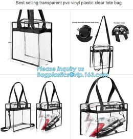 High School Pvc Backpack Bag In Bag In America With Cosmetic Bag, Clear pvc backpack, clear plastic bags, clear backpack supplier