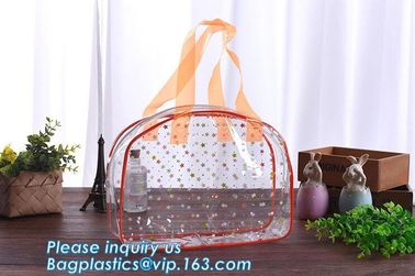 Girl Glitter PVC Fashion Cosmetic Bag, portable travel makeup bag cases bulk women handbag custom transparent clear pvc supplier