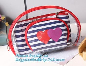 Storage PVC bag,clear pvc cosmetic bag with zipper ,clear pvc bag, TPU or PVC Cosmetic Travel Bag for Ladies, toiletry k supplier