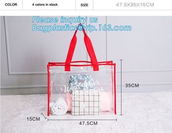 Summer Detachable Women Transparent PVC Handbag Shoulder Bag, handle shoulder strap sand vinyl tote clear pvc beach bag supplier