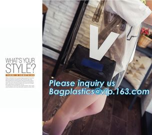 PVC Mini Letter Printed Handbag Clear Laser Shoulder Bag For Women Children, travel gift garment wine makeup shoulder ha supplier