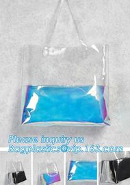 Summer Beach Bag Pvc Clear Transparent Purse Knitting Small Shoulder Bags Designer Jelly Bag, Handbag Fashion Shoulder B supplier