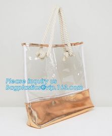 Summer Beach Bag Pvc Clear Transparent Purse Knitting Small Shoulder Bags Designer Jelly Bag, Handbag Fashion Shoulder B supplier