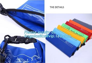 Outdoor Polyester PVC Ocean Pack Waterproof Dry Bag, Waterproof Bag With Shoulder , backpack dry bag for Camping ,Custom supplier