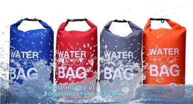 Outdoor Polyester PVC Ocean Pack Waterproof Dry Bag, Waterproof Bag With Shoulder , backpack dry bag for Camping ,Custom supplier