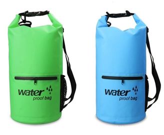 Custom Logo Low MOQ 500D PVC Tarpaulin 40L Outdoor Camping Hiking Climbing Bag Fully Waterproof Dry , Portable foldable supplier