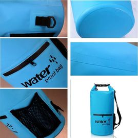 Custom Logo Low MOQ 500D PVC Tarpaulin 40L Outdoor Camping Hiking Climbing Bag Fully Waterproof Dry , Portable foldable supplier