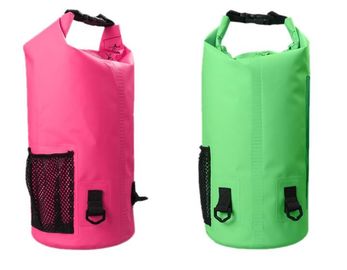 Custom Logo Low MOQ 500D PVC Tarpaulin 40L Outdoor Camping Hiking Climbing Bag Fully Waterproof Dry , Portable foldable supplier