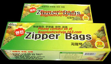 Zipper Plastic Slider Zip Lock Storage bag, food grade PP PE k bag / clear plastic food bag / zip lock bag for foo supplier