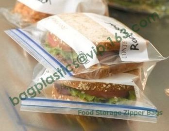 double track custom printing freezer zipper bags, Resealable clear PE double sealed zipper bag wholesales, FDA food pack supplier