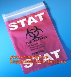 Bio Harzard Specimen Bags/Medical Waste Biohazards Bag/Medical Waste Disposal, Customized Biohazard Specimen Medical Lab supplier