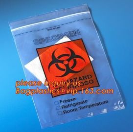 Bio Harzard Specimen Bags/Medical Waste Biohazards Bag/Medical Waste Disposal, Customized Biohazard Specimen Medical Lab supplier