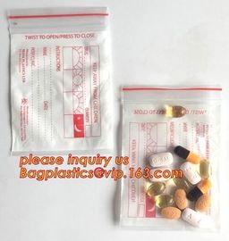 Medical Zipper Bag/LDPE Medical zipper bag/Medicine zipper Bag, writable medical k pills capsule packaging bag zip supplier