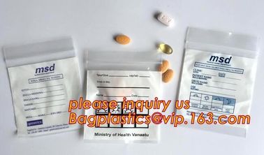 Medical Zipper Bag/LDPE Medical zipper bag/Medicine zipper Bag, writable medical k pills capsule packaging bag zip supplier