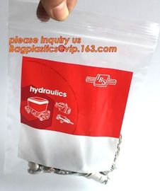 BIODEGRADABLE medical k pill bags white block, medical zipper closing bags, Disposable medical surgical packaging supplier