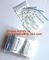 BIODEGRADABLE medical k pill bags white block, medical zipper closing bags, Disposable medical surgical packaging supplier