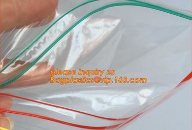 Double zipper tracks LDPE clear plastic k bag plastic k freezer bag, double track k bag for grocery, w supplier