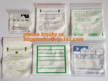 medical packaging plastic sterilized medical k bag, block writable zip lock drug medical envelope bags, packaging supplier