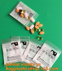 Medical First Aid Kit Empty Bag, medical pill zip lock bag, resealable medical exit bag with k for tobacco packs supplier