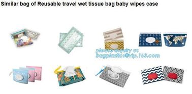 eco biodegradable Reusable CMYK UV Printed Zip Top Travel Plastic EVA Baby Tissue Wet Wipes Bag, EVA Wet Tissue Bags supplier