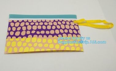 Reusable custom EVA wet wipe pouch, zipper baby wet wipe tissue bag, Portable EVA Custom wet tissue packaging bag with p supplier