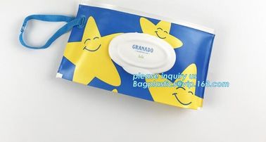 reusable wet wipe pouch dispenser for baby or personal wipes, Custom logo gravure printing side gusset EVA wet wipes org supplier